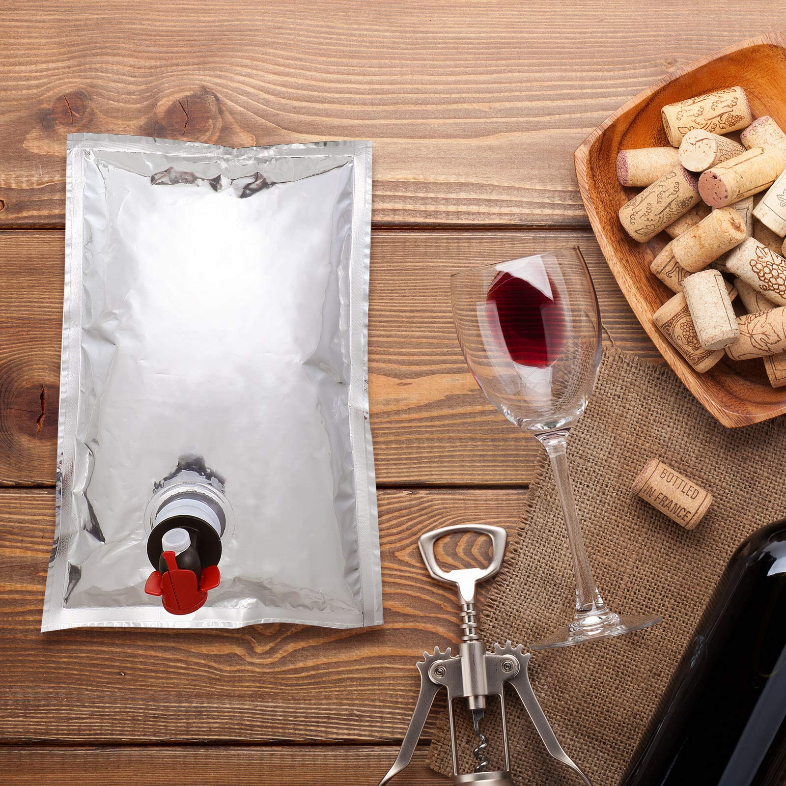 Zonon wine pouch being washed with reusable design