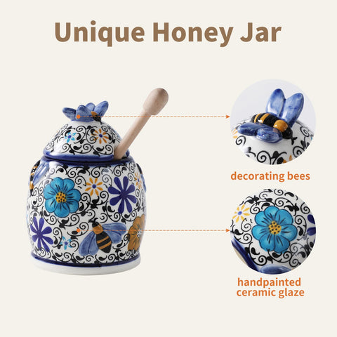 Zoobee dishwasher-safe honey jar offers easy heating and quick cleanup.