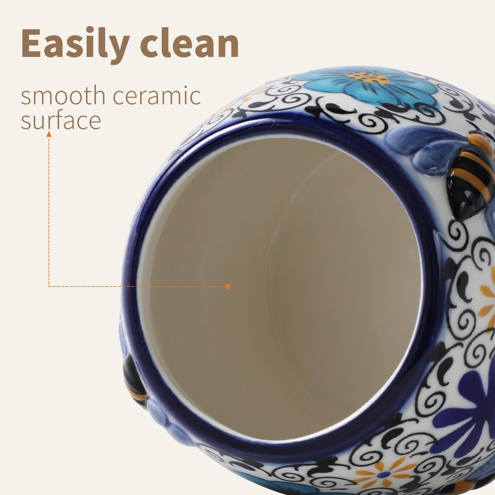 Zoobee versatile 10oz jar great for syrup, jams, or sauces on picnics.