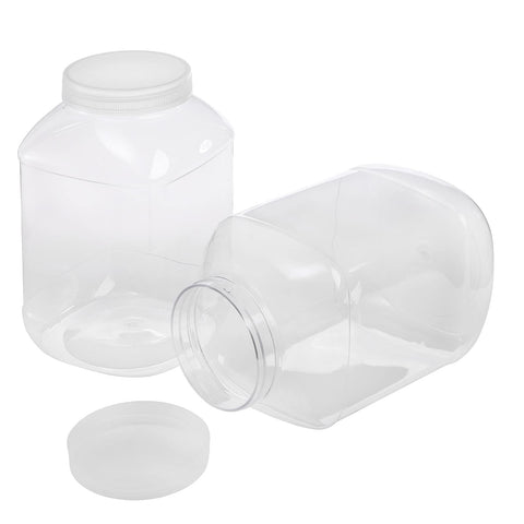 ZOOFOX 2-pack empty jar back view demonstrates slim, stackable design
