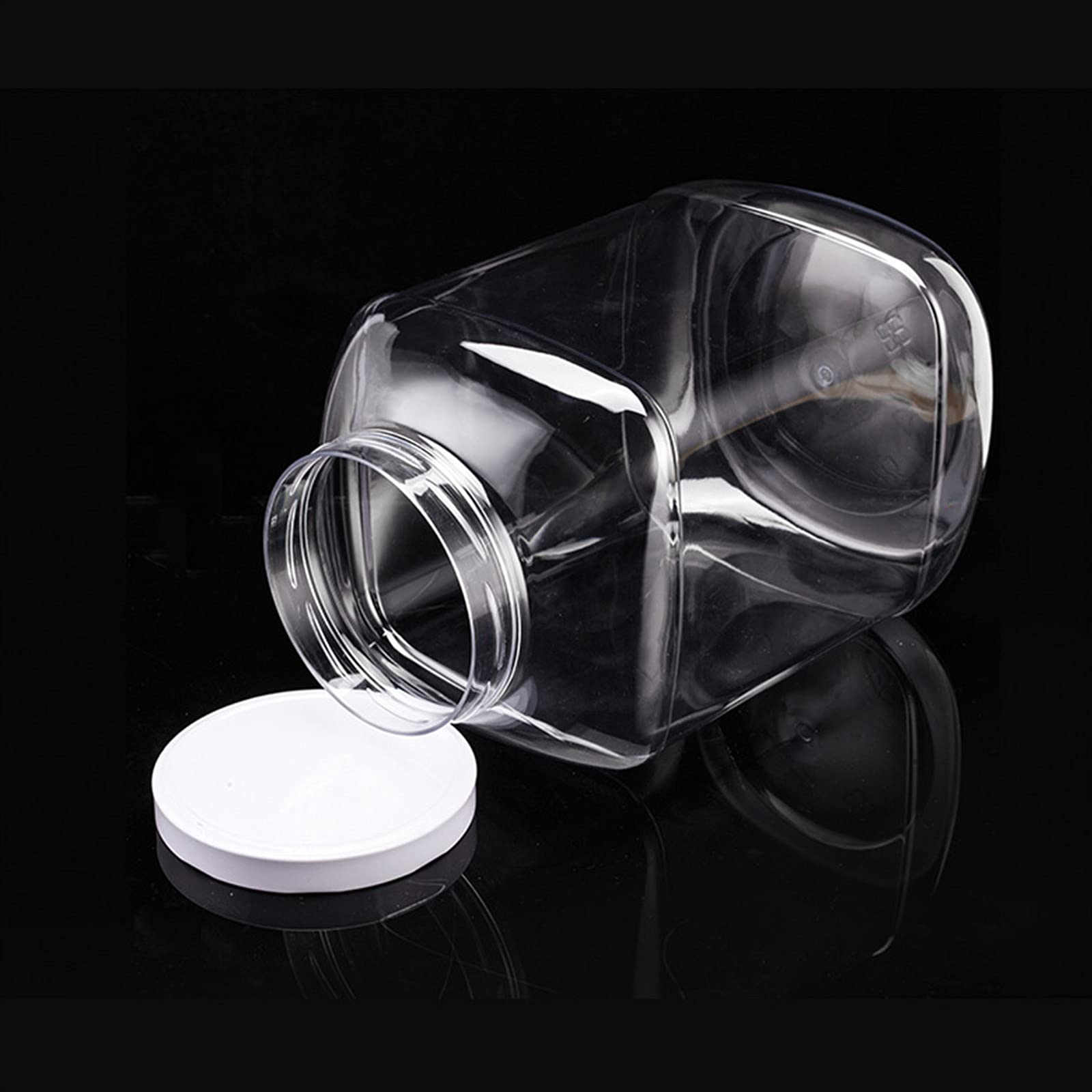 ZOOFOX 1.5-gallon jars form clear, durable, leak-resistant kitchen shelving