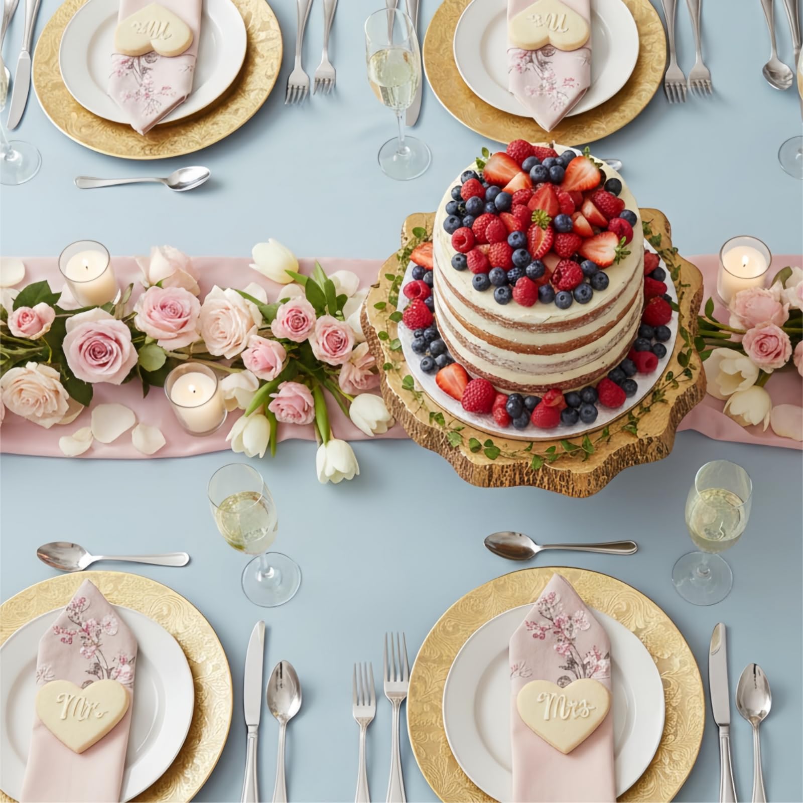 ZOOFOX antique-inspired gold charger with floral motif for banquets