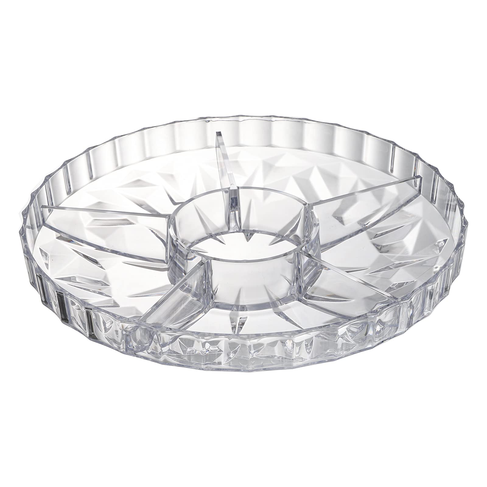 ZOOFOX diamond-design tray adds stylish sparkle to any table setting.
