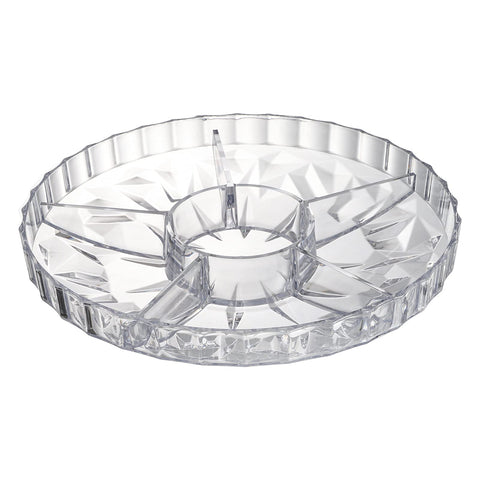 ZOOFOX diamond-design tray adds stylish sparkle to any table setting.