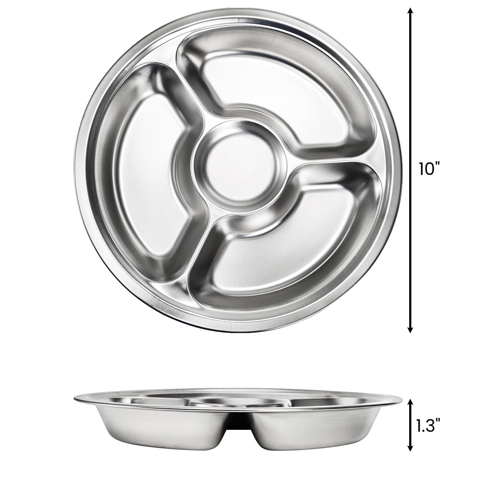 ZOOFOX four-section plate highlights dipping area and portion control