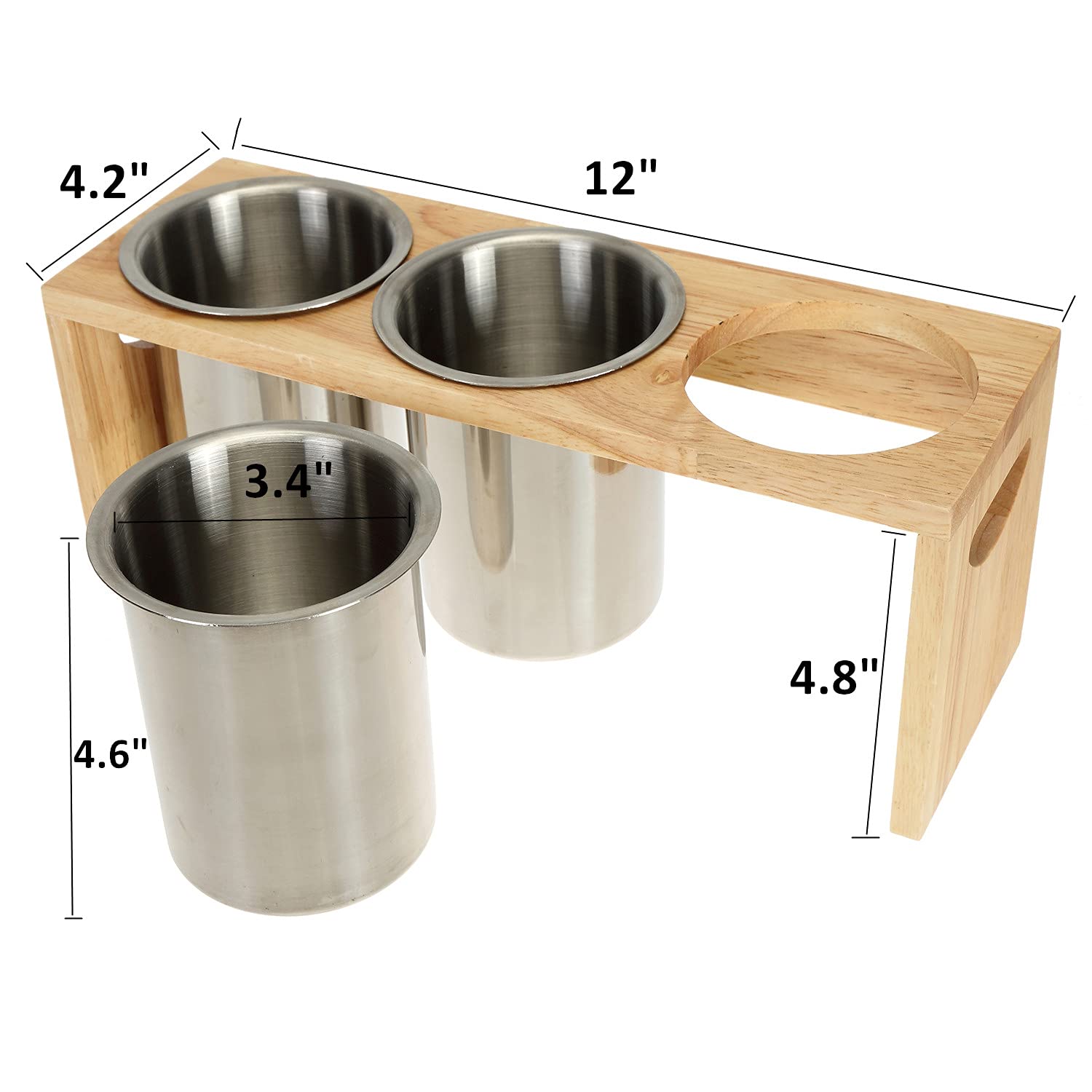 ZOOFOX four-compartment flatware organizer fits spoons forks knives securely