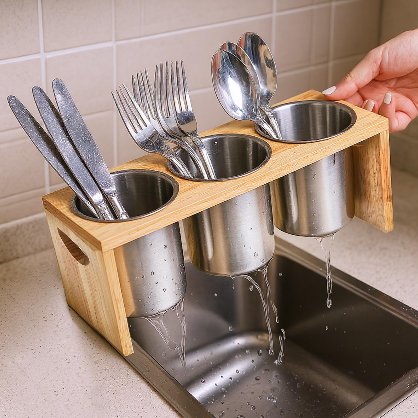 ZOOFOX compact 3 pack keeps kitchen essentials neatly organized