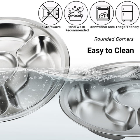 ZOOFOX round serving platter with smooth edges enhances presentation