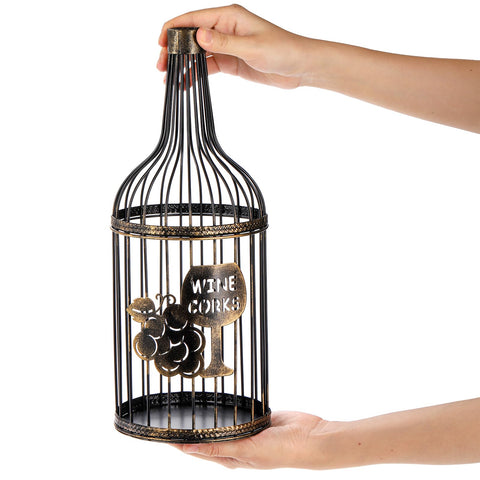 ZOOFOX rustic decor kitchen display enhances wine-night ambiance.