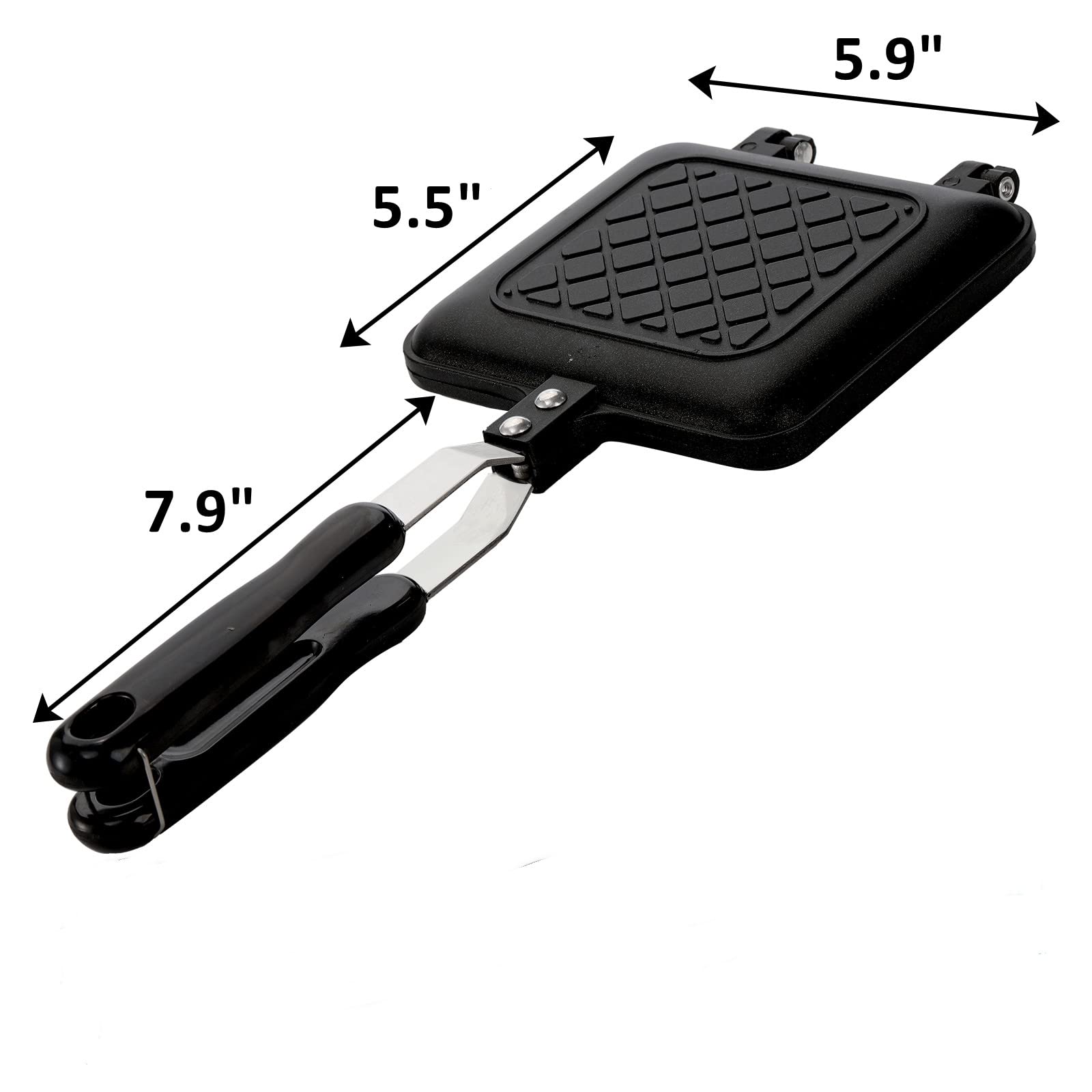ZOOFOX sandwich-maker open-face view showing even heating