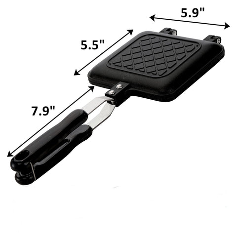 ZOOFOX sandwich-maker open-face view showing even heating