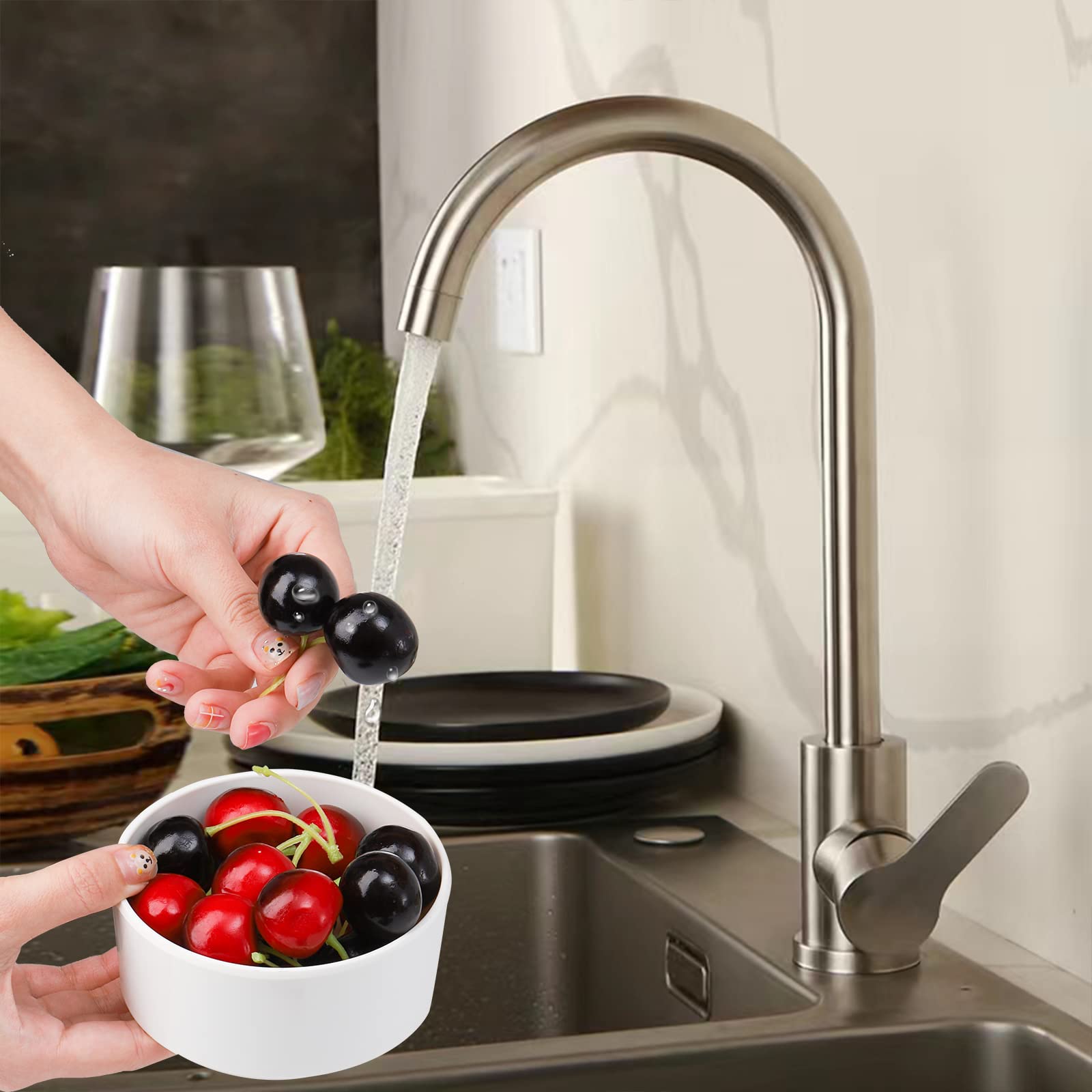 ZOOFOX round serving tray with lid neatly holds vegetables, fruit, and nuts