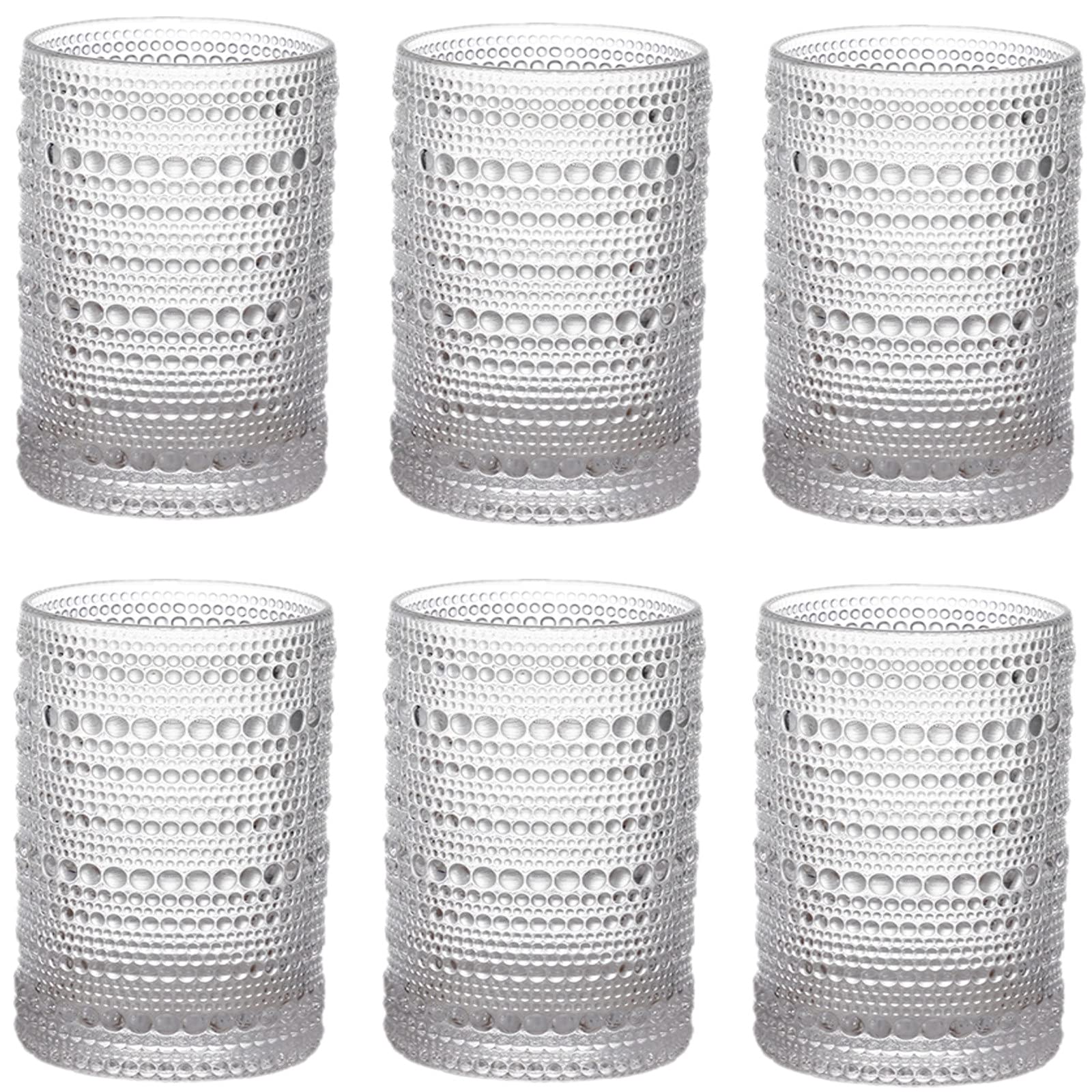 ZOOFOX vintage 13oz embossed tumbler with Hobnail texture for everyday drinks.