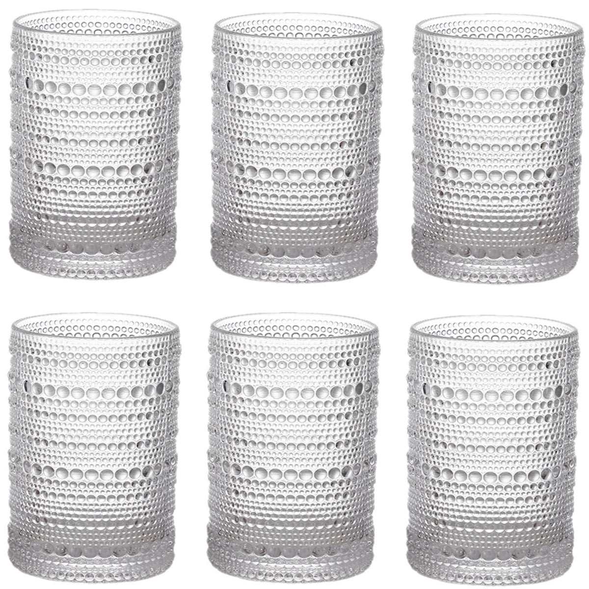 ZOOFOX vintage 13oz embossed tumbler with Hobnail texture for everyday drinks.