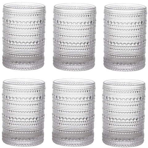ZOOFOX vintage 13oz embossed tumbler with Hobnail texture for everyday drinks.