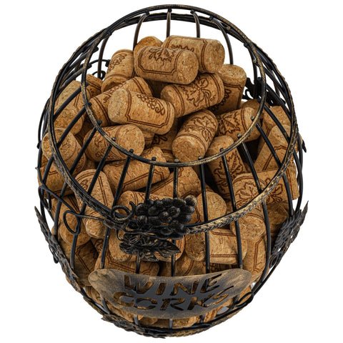 ZOOFOX wine cork holder kitchen decor highlights rustic style while housing up to 220 corks