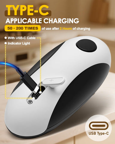 Zoomsnail rechargeable battery with Type-C charging ensures long-lasting power.