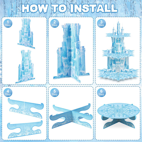 Zopeal winter snowflake party backdrop enhances photo moments