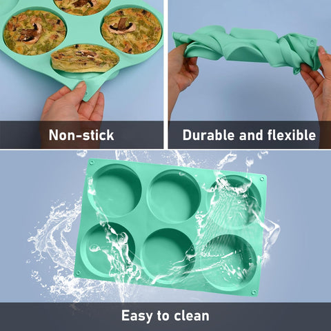 Zorazio silicone mold suitable for breakfast sandwiches and eggs.