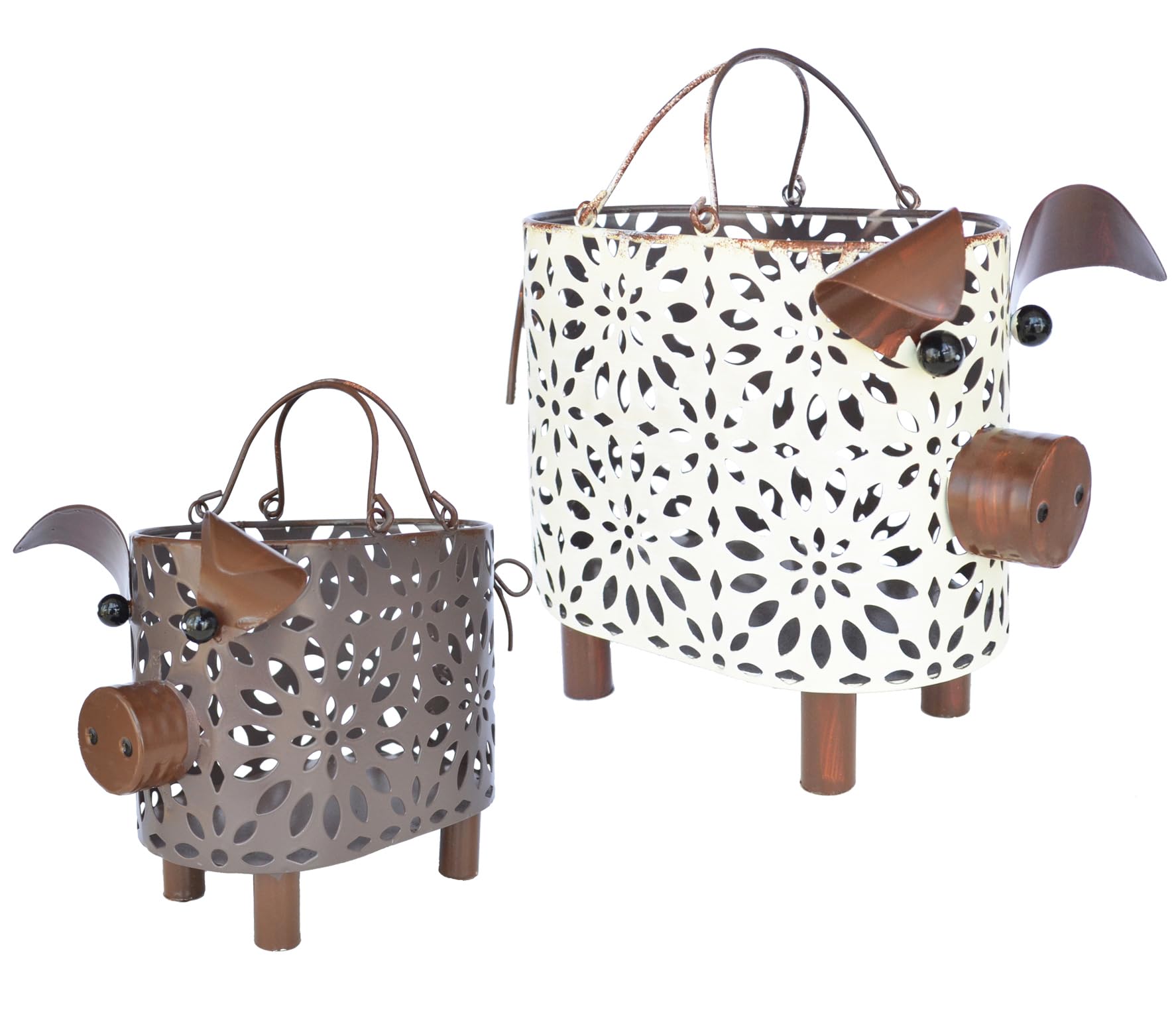 Zoreal pig-design small basket with handles for stylish storage.