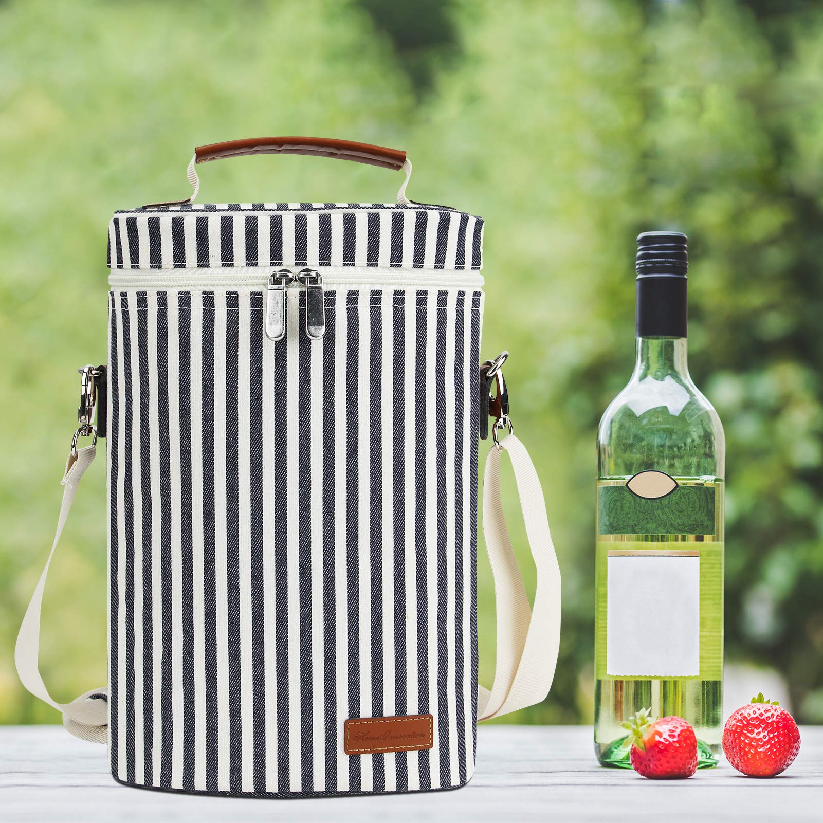 ZORMY gift-ready wine carrier ideal for picnics or beach days.