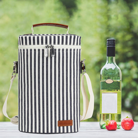 ZORMY gift-ready wine carrier ideal for picnics or beach days.