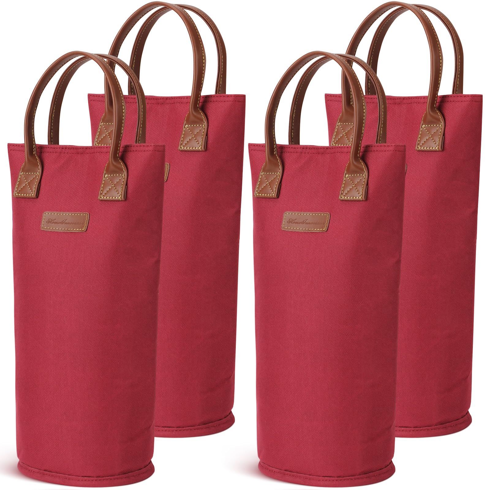 ZORMY insulated wine carrier with handle front view keeps bottles cool while on the go.