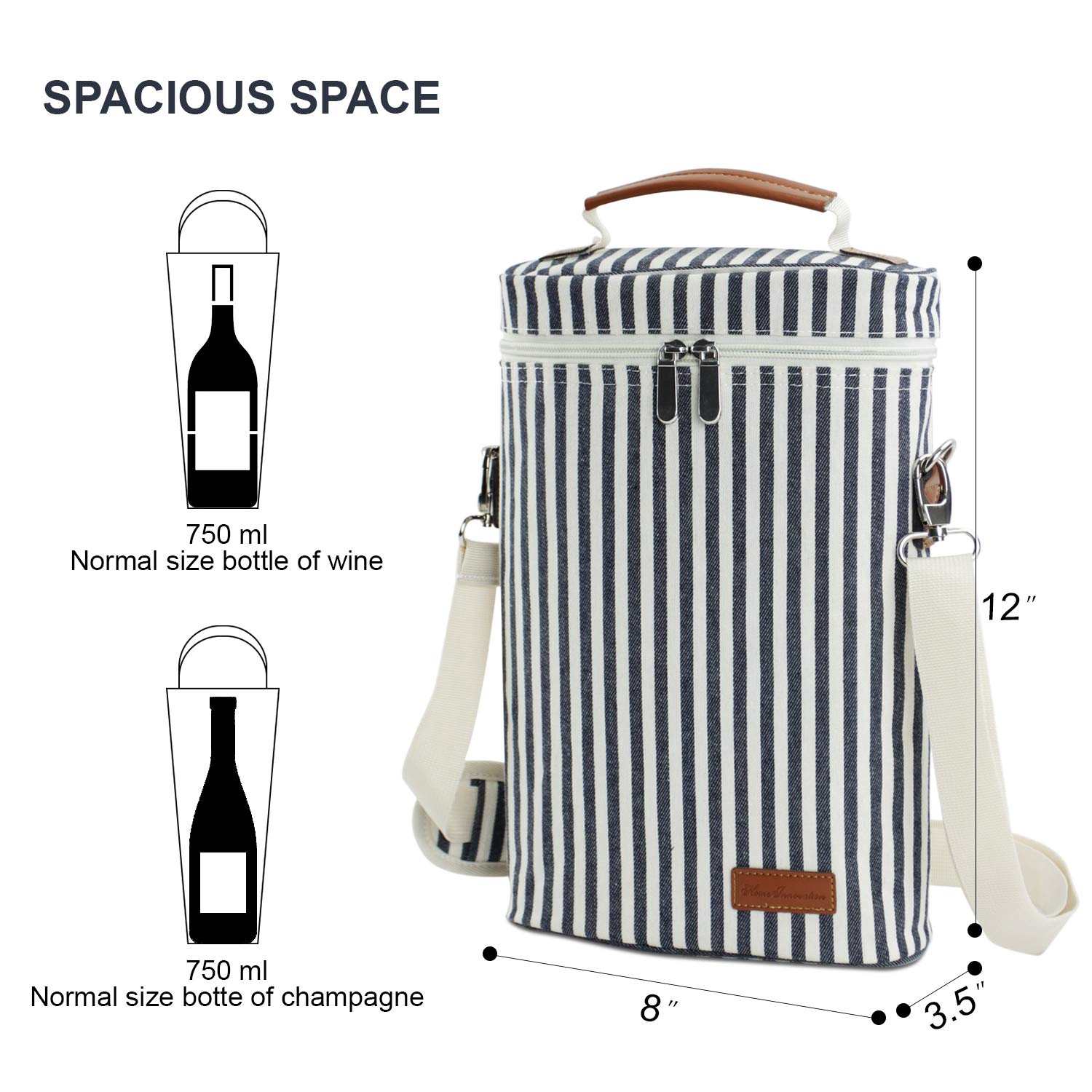 ZORMY premium 600d polyester exterior for durable everyday use.