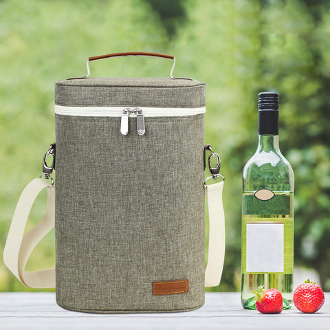 ZORMY PU leather handle and adjustable strap for comfortable carrying.