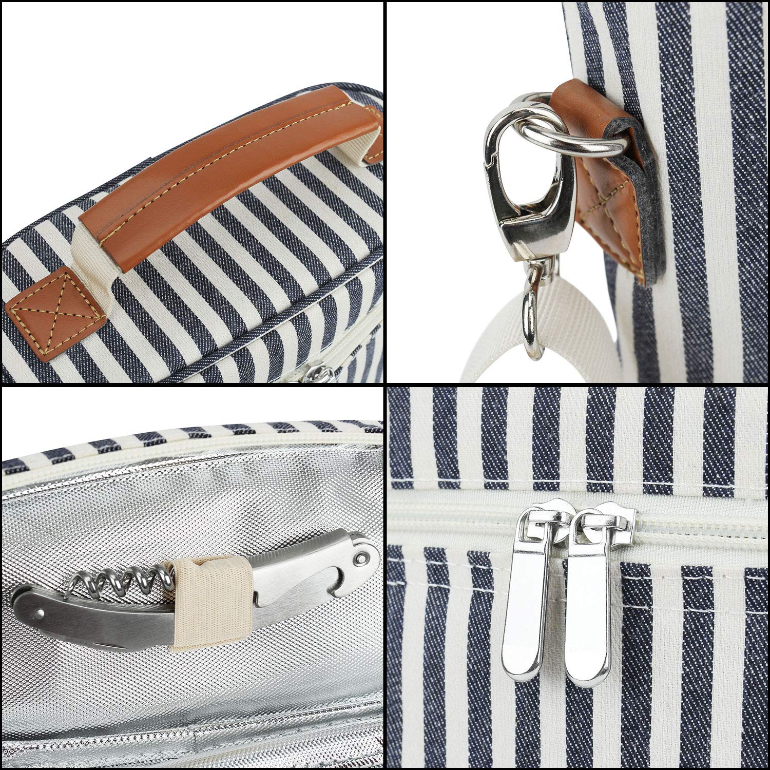 ZORMY self-storing wine key inside tote for quick access.