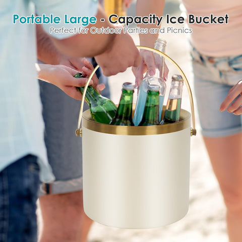 ZORMY stainless steel ice bucket ideal for wine and champagne gatherings.