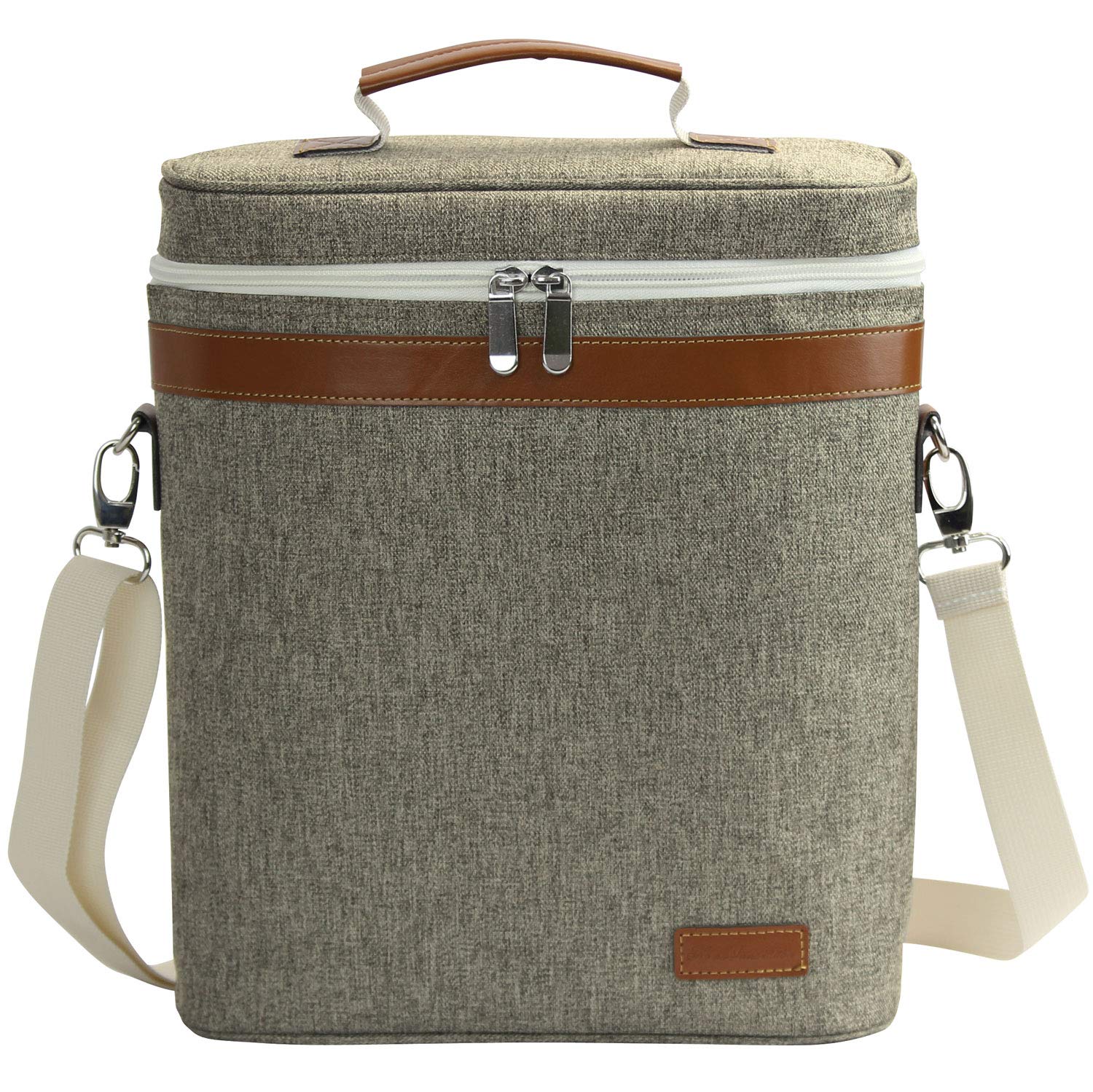 ZORMY compact 11x4x13 tote shows space for two bottles