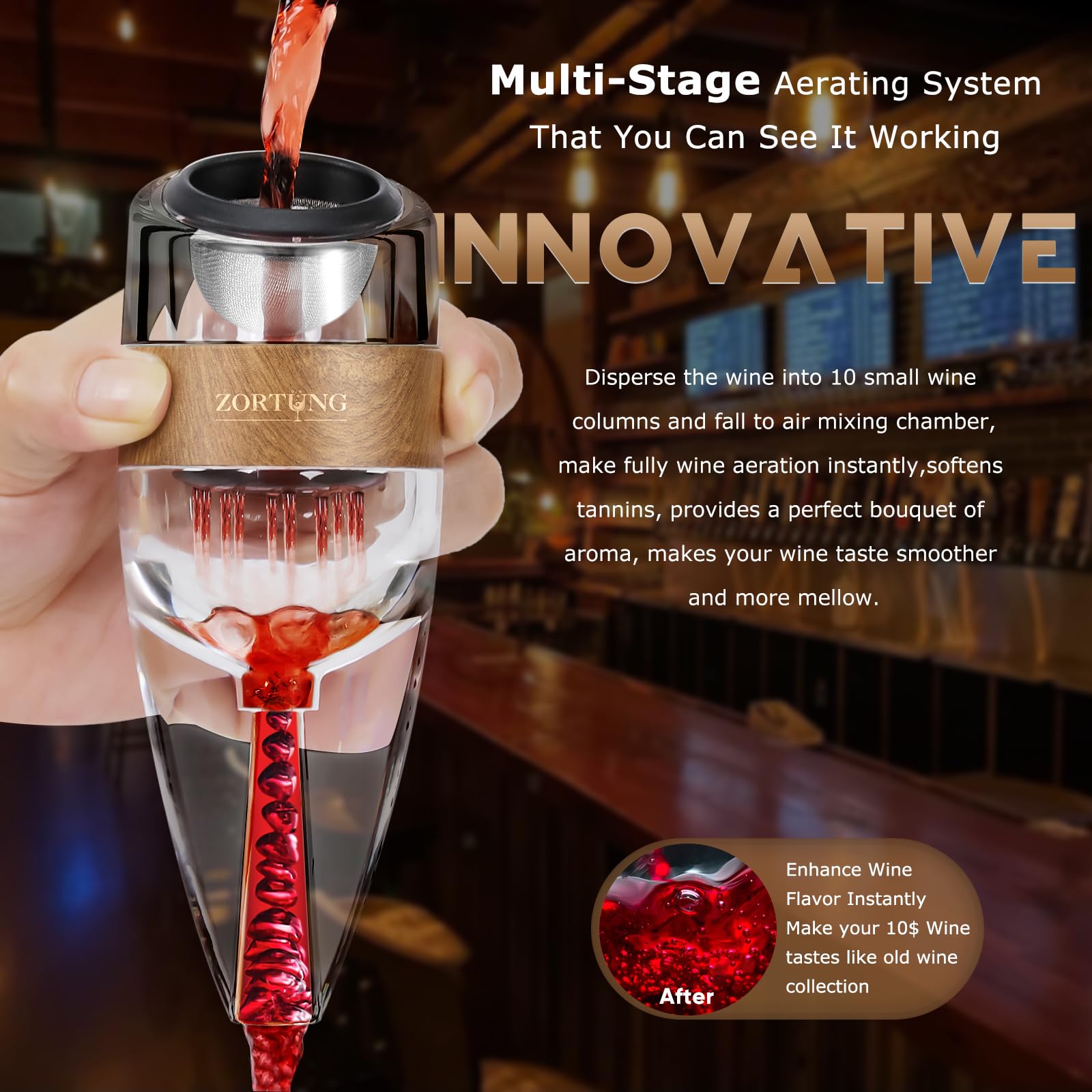 Premium BPA-free acrylic with crystal texture and vintage look.