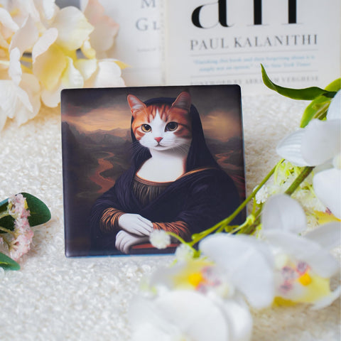 Zosiana Designs Gallery Cats coaster ideal for hot and cold beverages