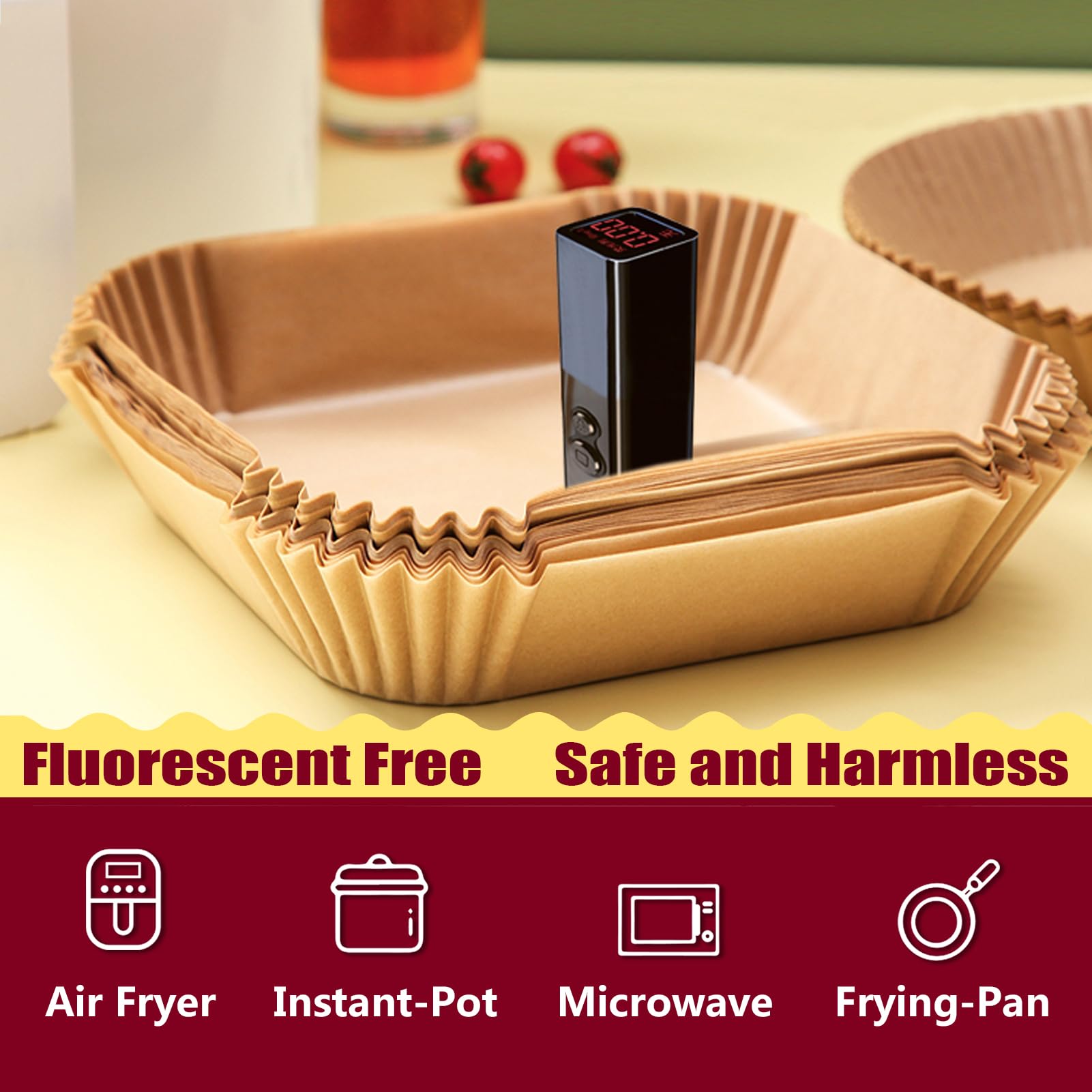 ZOWVAAM disposable liners simplify cleanup after cooking.