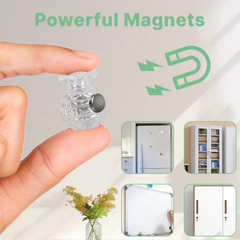 Zoyvux fridge magnet with strong adhesive secures notes and photos