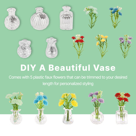 Zoyvux glass mini vase magnet fridge 3D design adds playful decor