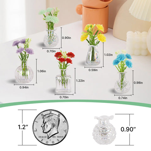 Zoyvux mini vase magnet fridge note holder for reminders