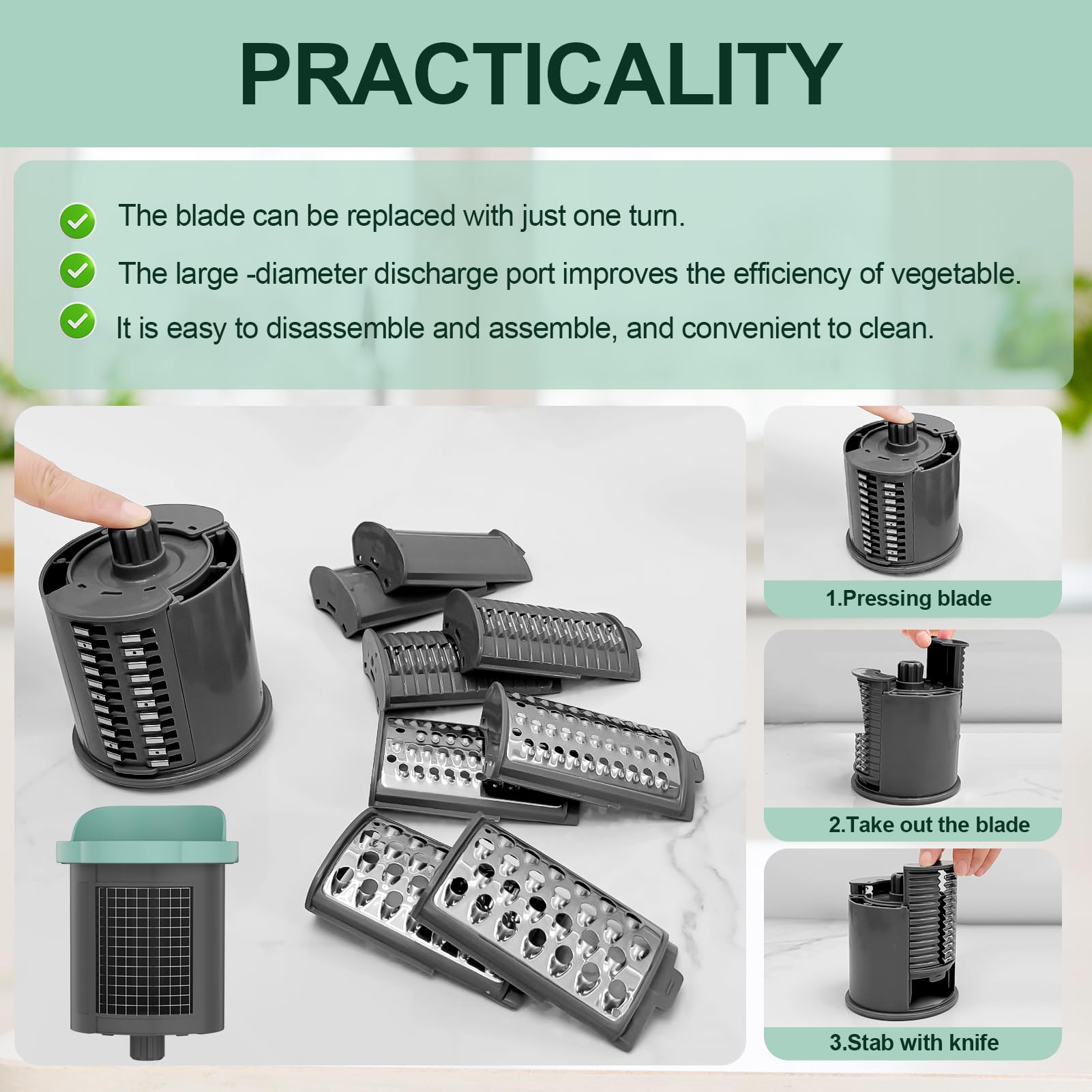 ZQOZQO detachable attachments simplify cleaning and customization.