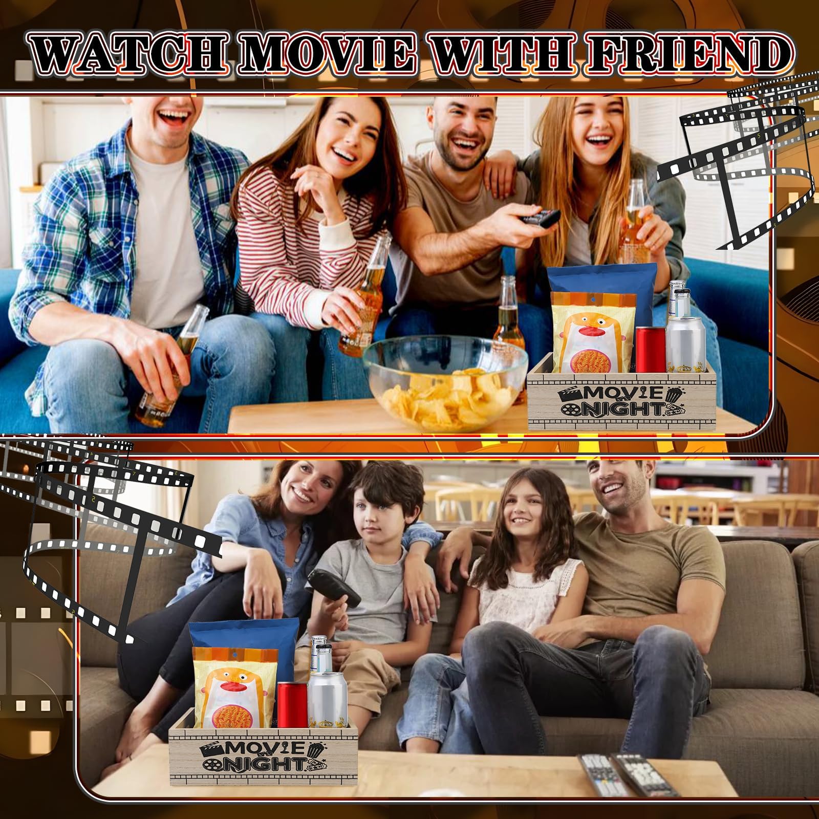 ZQUDBF gift-ready movie lover tray suitable for holidays and parties