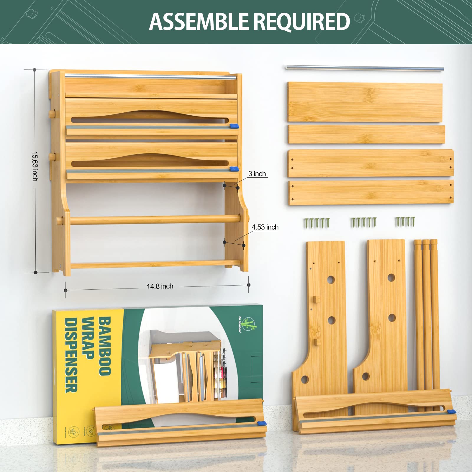 Zri Bamboo easy assembly in about 15–20 minutes with included instructions