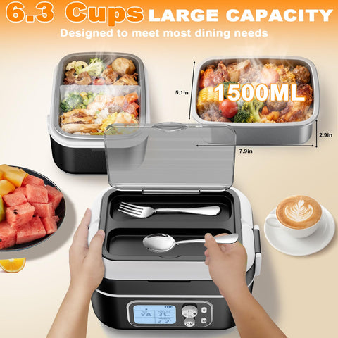 ZRYBOMY removable divider keeps meals organized for variety.