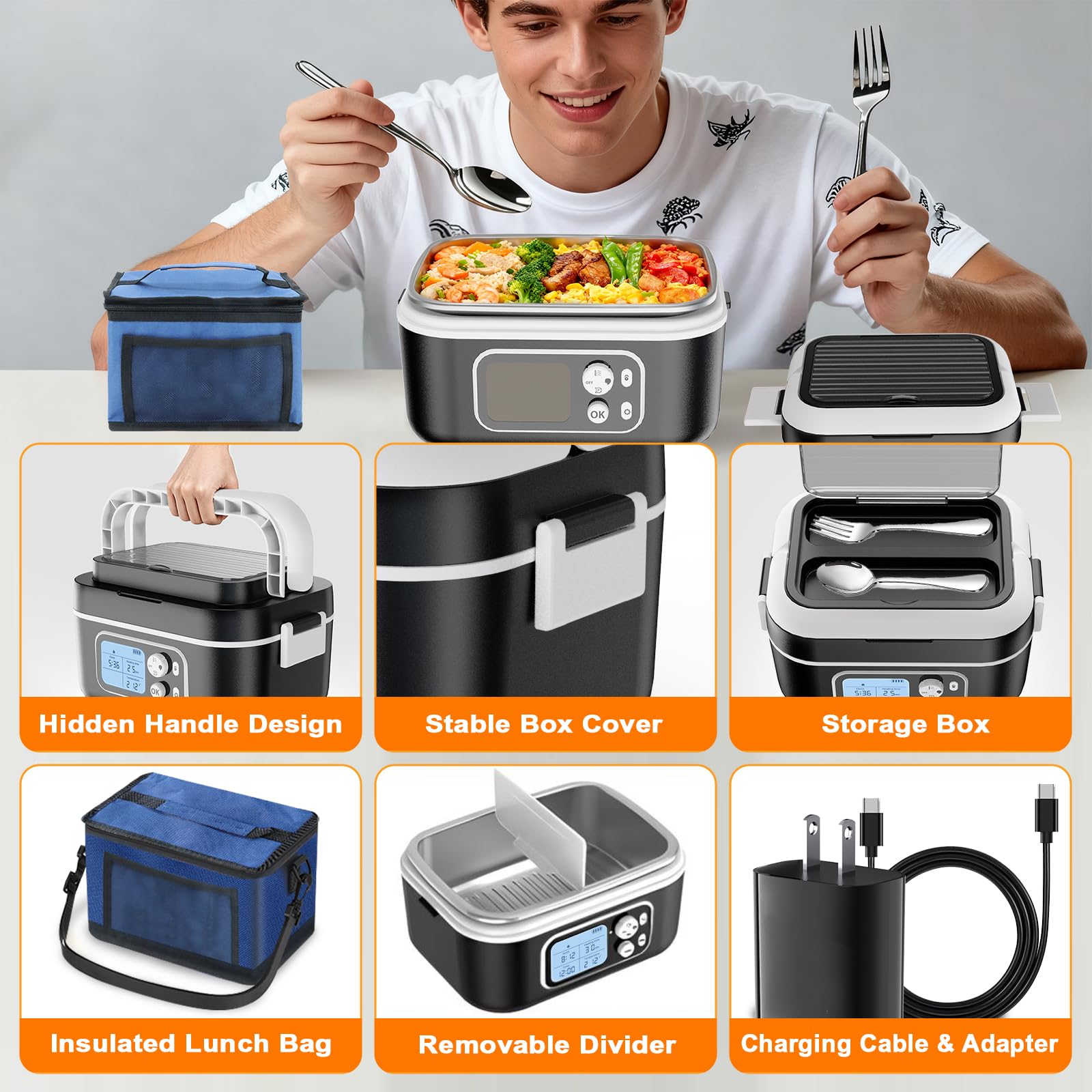 ZRYBOMY smart timer display helps plan meal times.
