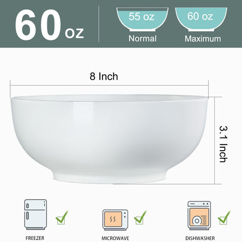 Zscera large ramen bowl 8inch showcases a hearty portion dinner