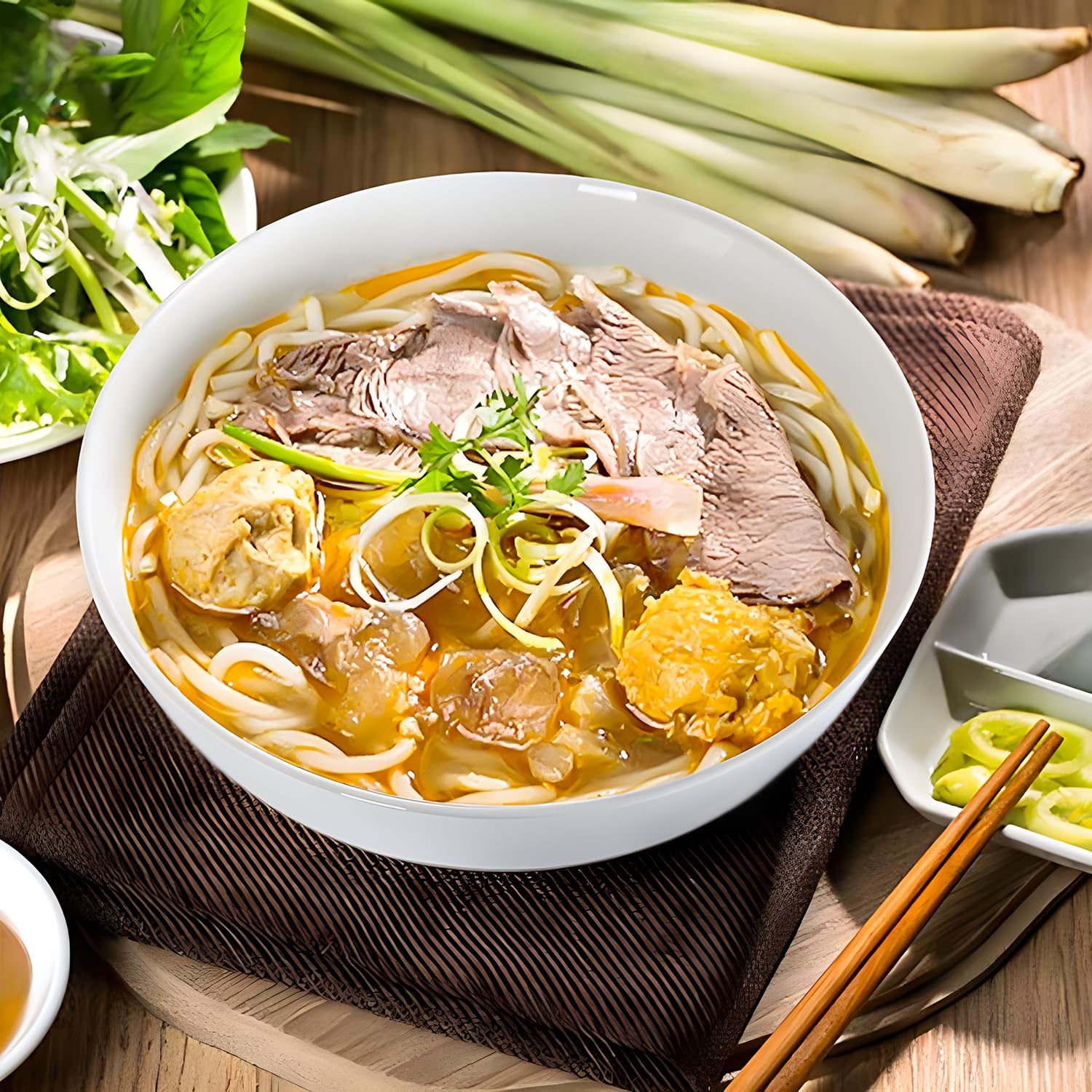 Zscera off-white large soup bowl pairs with any table setting