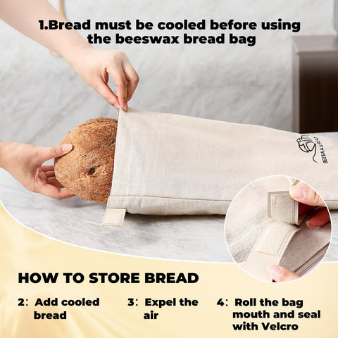 ZSHLXM compostable beeswax layer supports eco-friendly bread storage.