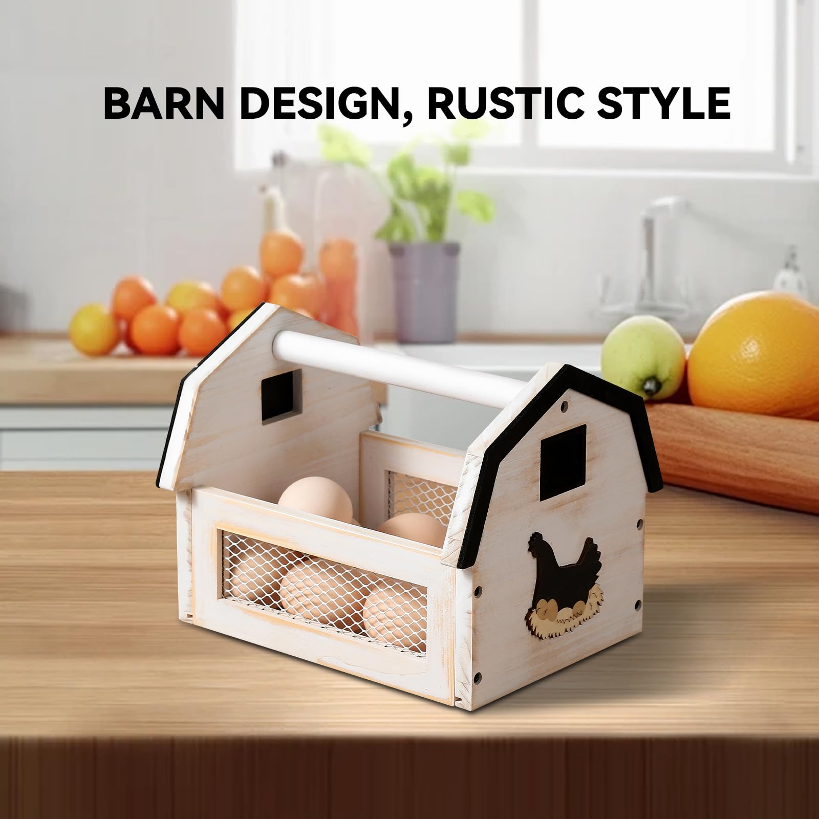 ZSHLXM Egg Basket exquisite farmhouse decor, perfect countertop centerpiece for kitchens and gift-giving.