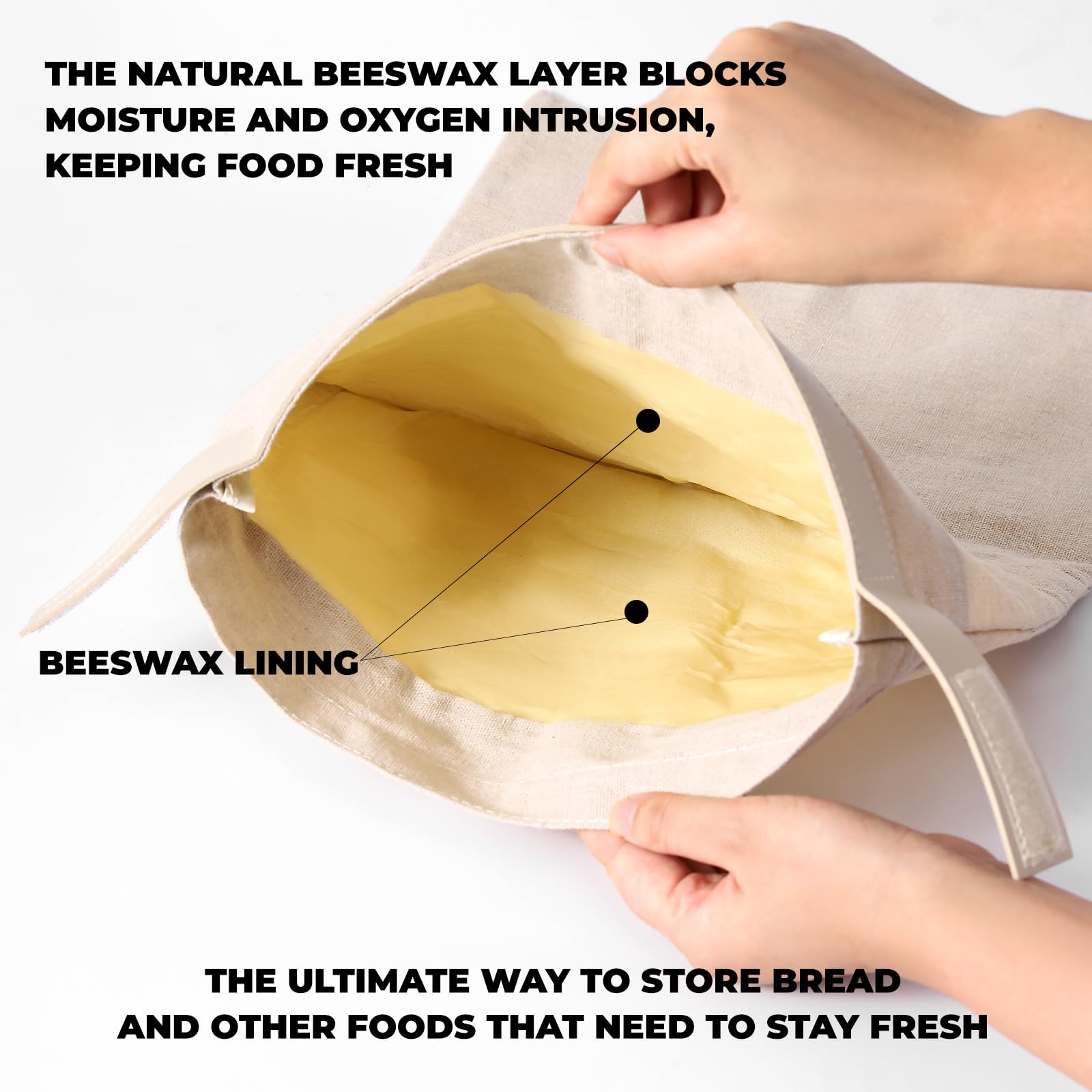ZSHLXM 17x12 inch bread bag fits loaf sizes for homemade bread.