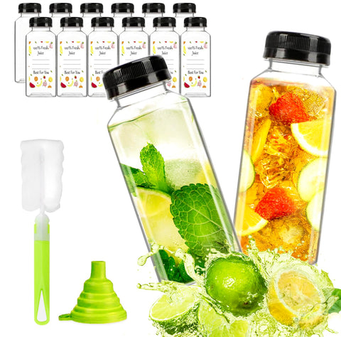 ztarraum 12oz juice bottle with tamper-proof lid for airtight storage