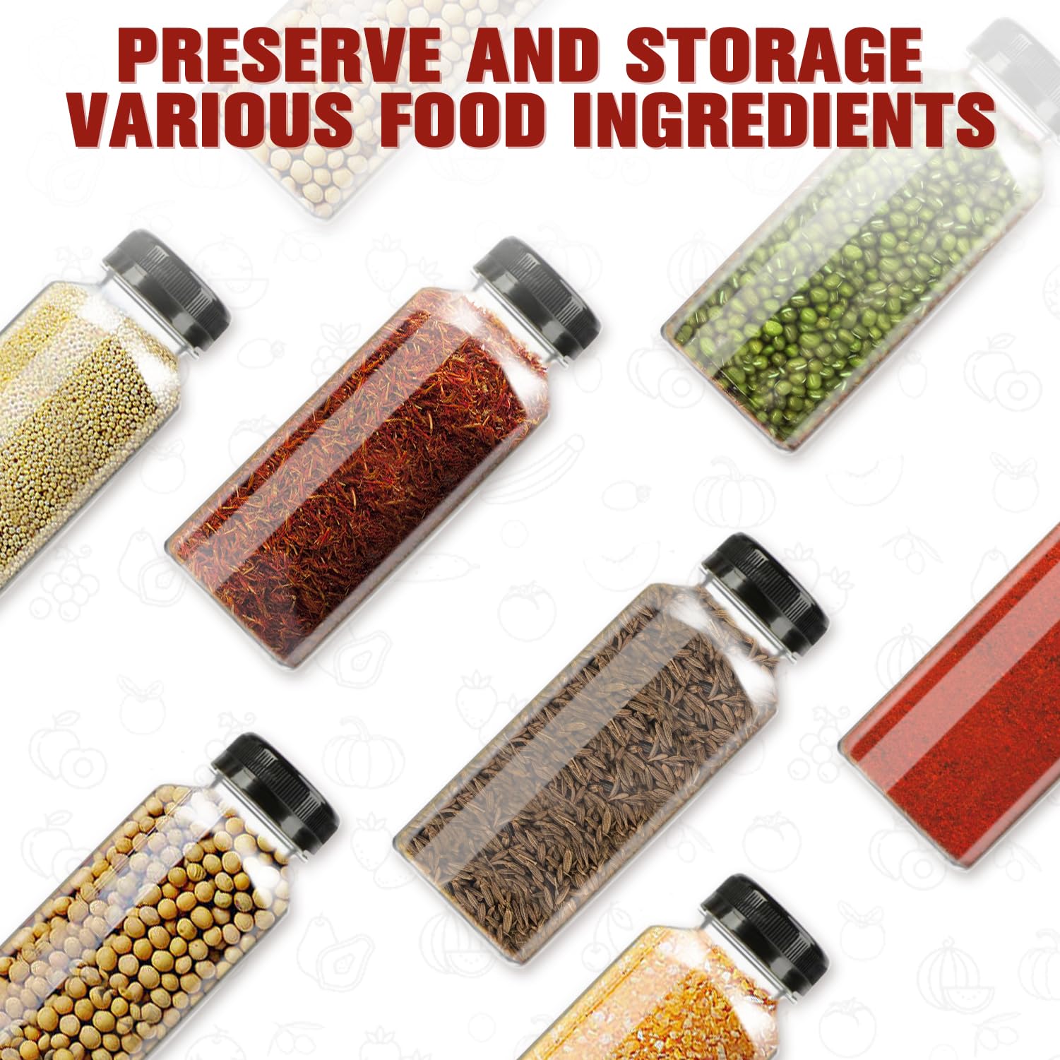ztarraum BPA-free 12oz juice bottles for safe storage